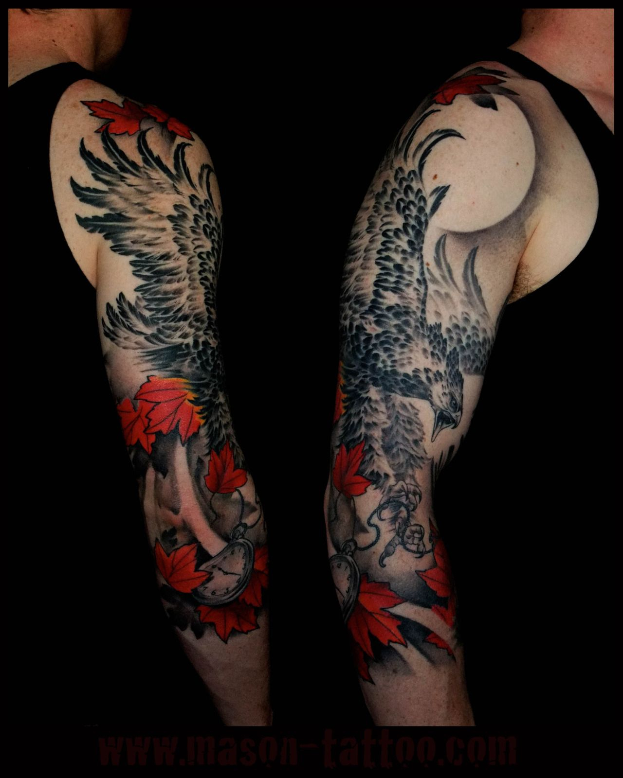 Hawk And Pocket Watch Sleeve On Mike Artist Mason Williams inside size 1280 X 1600