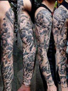 Heaven And Hell Realistic Tattoo Mirek Vel Stotkerstotker Tattoo with size 768 X 1024