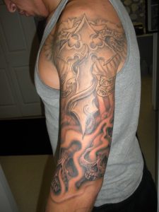 Heaven Hell Half Sleeve Jwheelwrighttattoos On Deviantart for sizing 774 X 1032