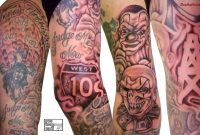Hood Sleeve Tattoos Designs 50 Fantastic Gangsta Tattoos Future intended for size 1152 X 700