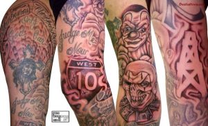 Hood Sleeve Tattoos Designs 50 Fantastic Gangsta Tattoos Future intended for size 1152 X 700