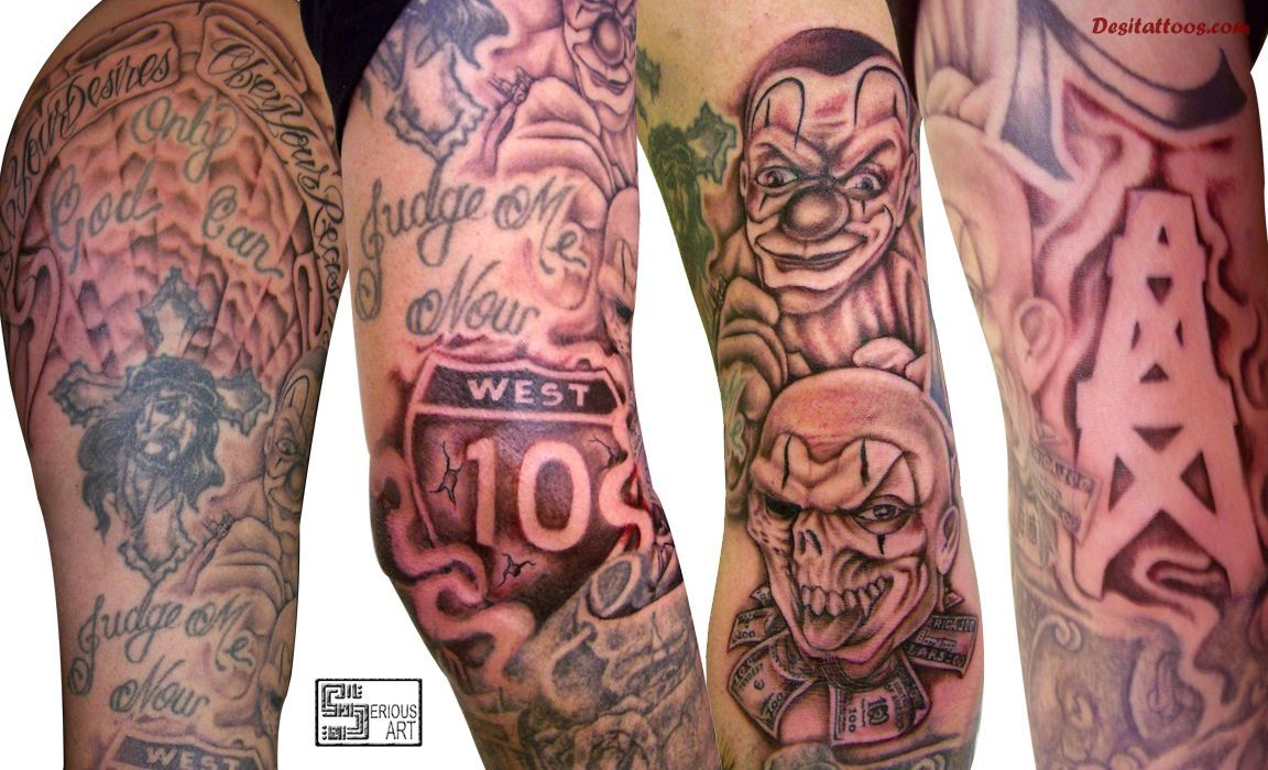 Hood Sleeve Tattoos Designs 50 Fantastic Gangsta Tattoos Future within dimensions 1152 X 700