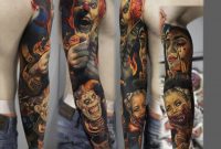 Httptattooideas247clown Clown Sleeve Clown Horror regarding measurements 950 X 832