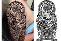 Hummingbird Maori Polynesian Tribal Half Sleeve Tattoo Design throughout measurements 3810 X 2960