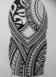 I Created A Polynesian Half Sleeve Tattoo Design For My Brother in sizing 1240 X 1702