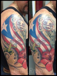 Igluirenzo Puerto Rico Themed Tattoo Sleeve Luirenzotattoos pertaining to sizing 849 X 1136