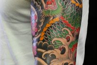 Image Result For Full Sleeve Colour Dragon Biomech Tattoo Designs inside proportions 681 X 1600