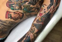 Inked All Over Colorful Tattoos Old School Tattoos Tattoo Sleeve for proportions 1080 X 1349