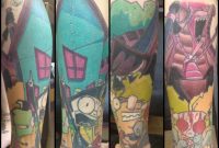 Invader Zim Leg Sleeve Progress Chagotattoos in sizing 2400 X 2400