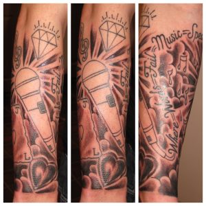 Irish Street Tattoo Music Sleeve Started Irish St Tattoo throughout measurements 2400 X 2400