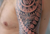 Irish Street Tattoo Polynesian Inspired Half Sleeve Irish St Tattoo pertaining to dimensions 3456 X 5184