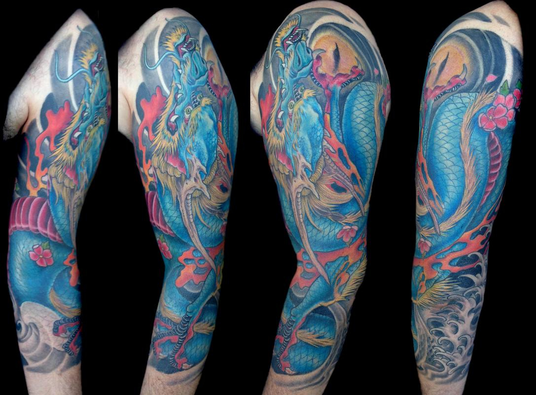 Japanese Dragon 34 Sleeve Bart Andrews Tattoonow throughout size 1087 X 800