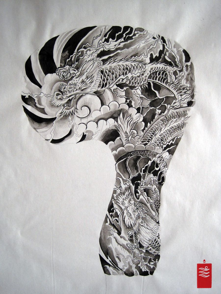 Japanese Dragon Tattoo Sleeve Google Search Tattoo Ideas within proportions 900 X 1200