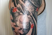 Japanese Influenced Hourglass Half Sleeve Tattoo Sebassiehihi On intended for proportions 730 X 1095