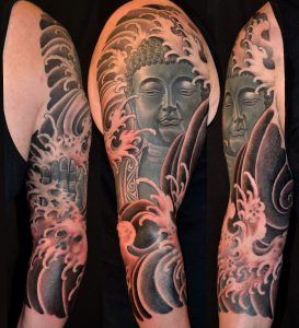 Japanese Religiousspiritual Sleeve Tattoo Slave To The Needle throughout measurements 1275 X 1400