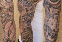 Japanese Style Tattoo Sleeve With Tiger And Snake 8531 Santa Monica for size 960 X 1222