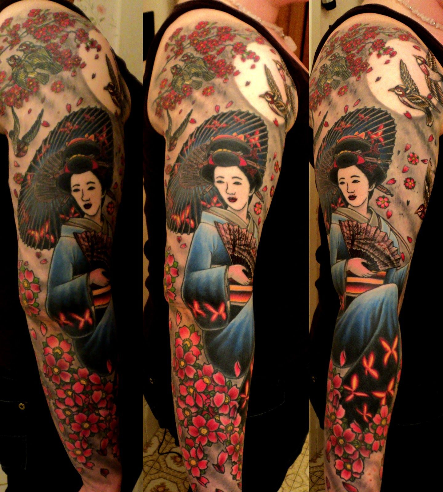 Japanese Geisha Tattoo Sleeve Half Sleeve Tattoo Site