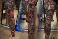 Japanese Theme Leg Sleeve Tattoo For Appointment Or Design Tattoo with sizing 1024 X 1024