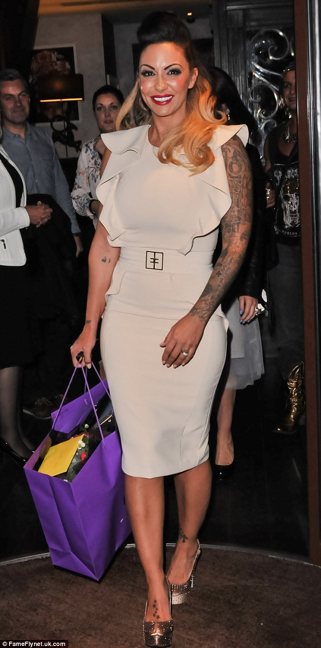 Jodie Marsh Attempts Feminine Look But Its Ruined Sleeve Tattoo for proportions 634 X 1280