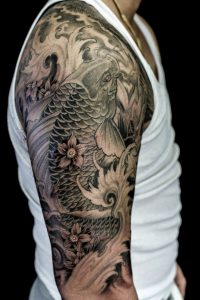 Koi Carp Tattoo Sleeve Danesharacmc with dimensions 736 X 1102