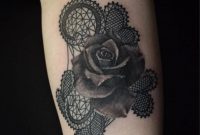 Lace Black Rose Tattoo On The Right Inner Forearm within dimensions 959 X 959