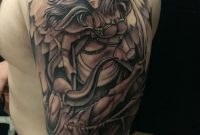 Left Half Sleeve Angel Girl Tattoo For Men throughout dimensions 708 X 1252