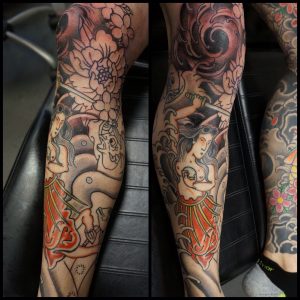 Leg Sleeve In Progress Roddy Mclean Tattooer with sizing 2400 X 2400