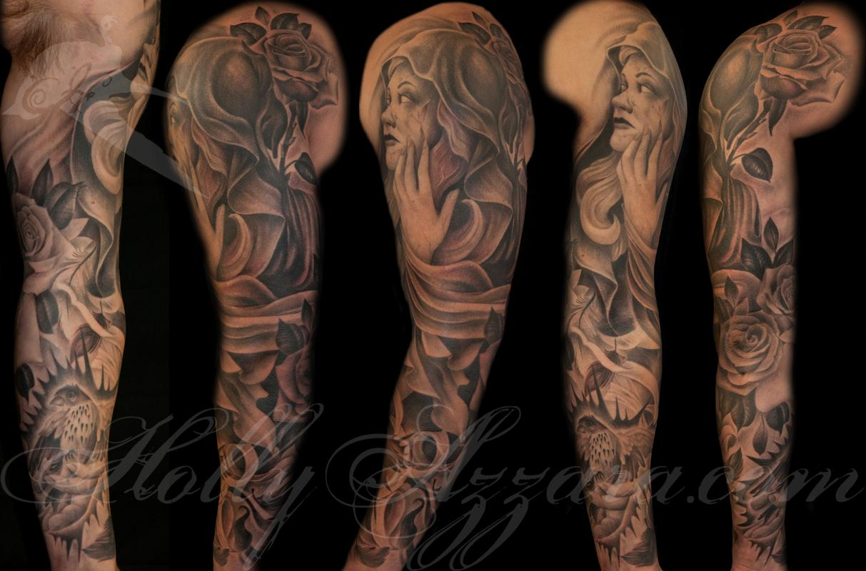 Life From Death Theme Sleeve Holly Azzara Tattoonow with proportions 1213 X 800