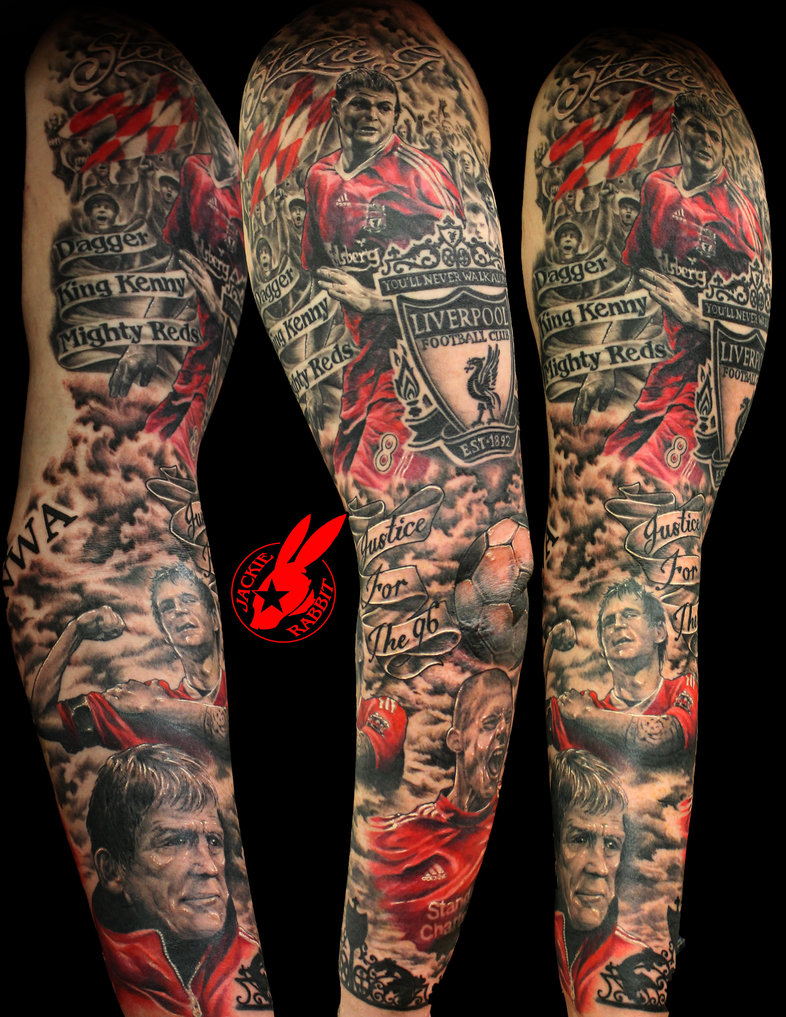 Liverpool Football Sleeve Tattoo Jackie Rabbit Jackierabbit12 with regard to measurements 786 X 1017