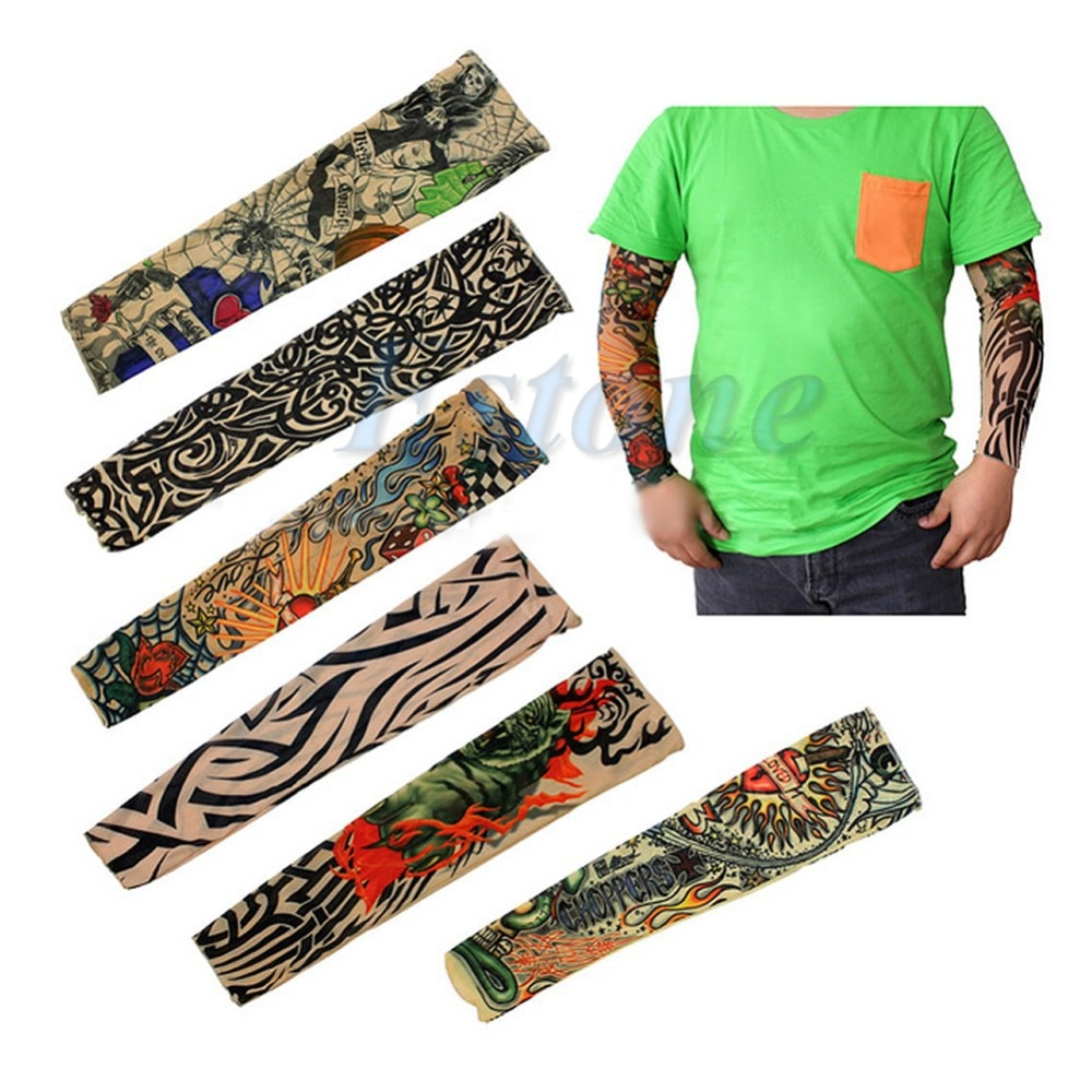 Lot 6 Pcs Fake Temporary Party Realistic Tatoo Slip On Tattoo Arm in dimensions 1000 X 1000