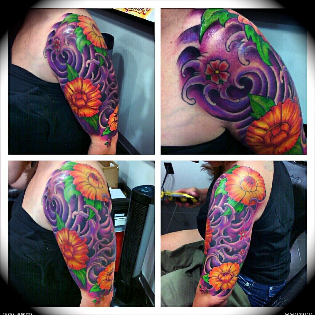 Lovely Flowers Halfsleevefreehanded With Sharpie Full Sleeve regarding sizing 1024 X 1024