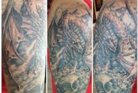 Medieval Dragon Half Sleeve Done Justin Weatherholtz Kings with sizing 1080 X 1080