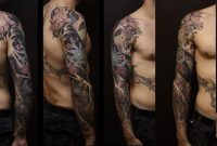 Men Japanese Tattoo Sleeve Designs 3d Tattoo 3d Beautiful Design inside dimensions 2987 X 1068