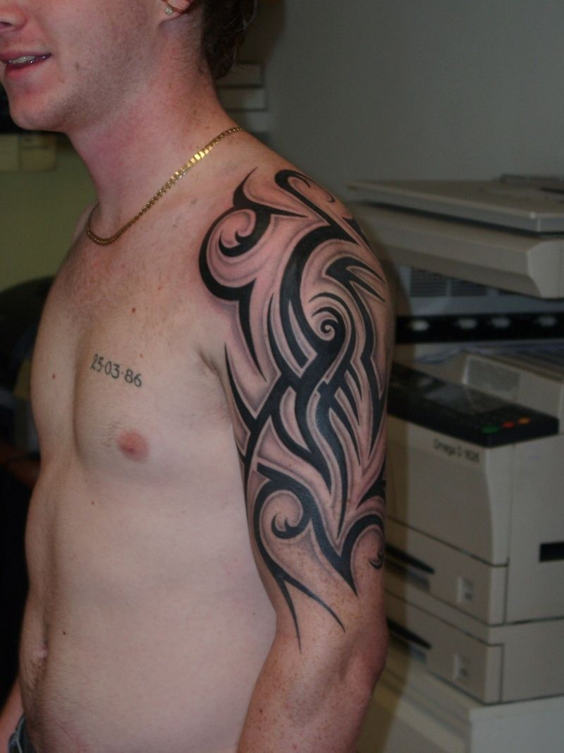 Men Tattoo Sun Tribal Half Sleeve Tattoos For Men Tribal Full And in size 800 X 1067