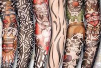 Men Women Fake Tattoo Sleeve Arm Stockings Elastic Pattern Send with size 1000 X 1000