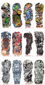 Metallic Tattoo Sleeve Waterproof Temporary Tattoos For Men Transfer intended for size 800 X 1513