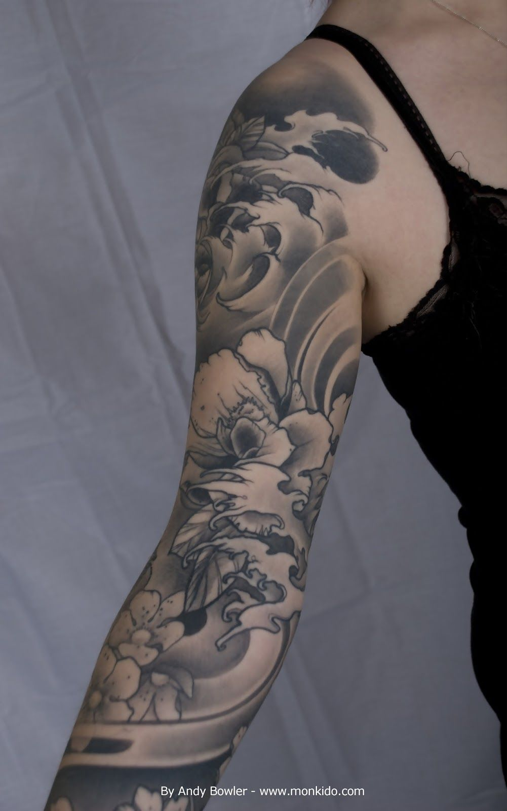 Monki Do Tattoo Studio Custom Japanese Sleeve Andy Bowler Monki with regard to dimensions 1001 X 1600
