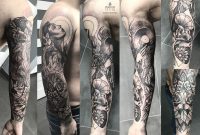 Music Themed Full Sleeve Tattoo On Behance regarding sizing 1200 X 796