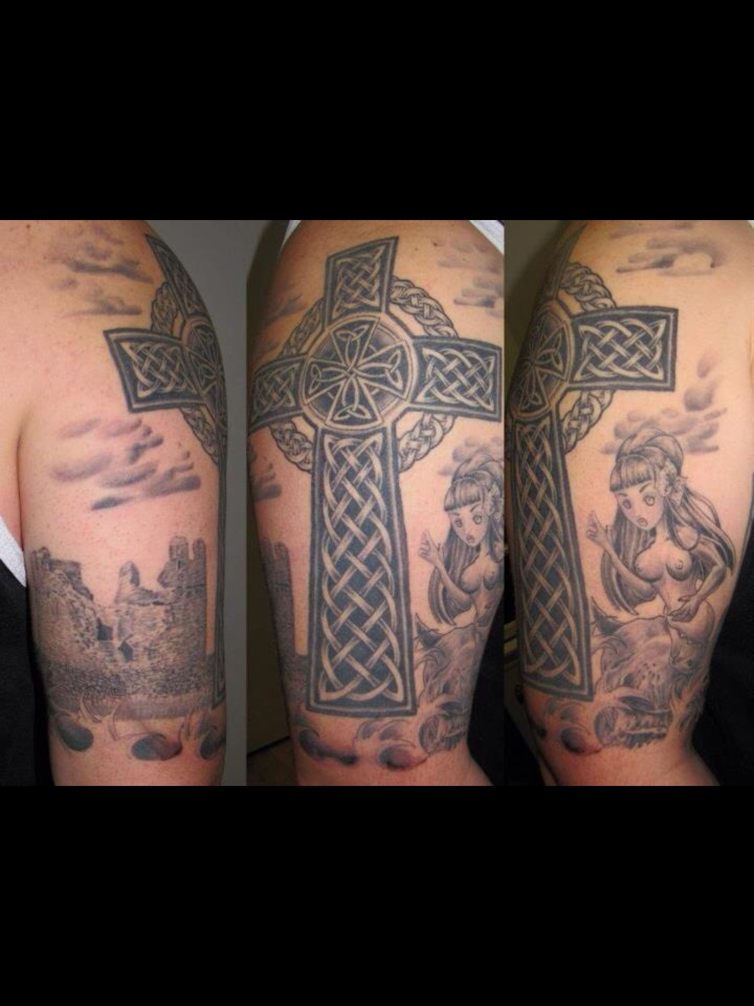 My Celtic Half Sleeve Tattoo With Celtic Cross Selkie Obriens with regard to sizing 1536 X 2048