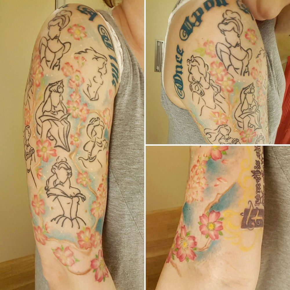 My Custom Disney Princess Half Sleeve Taken The Day After The within size 1000 X 1000