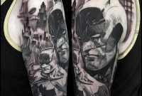 My Finished Batman Tattoo Halfsleeve Done Mike Riina At pertaining to size 1600 X 1600