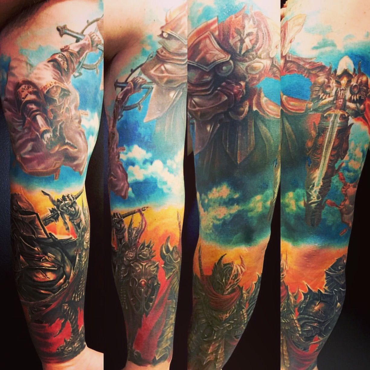 My Good Vs Evil Sleeve Zoey Taylor At The Warren Tattoo In La Ca throughout measurements 1225 X 1225