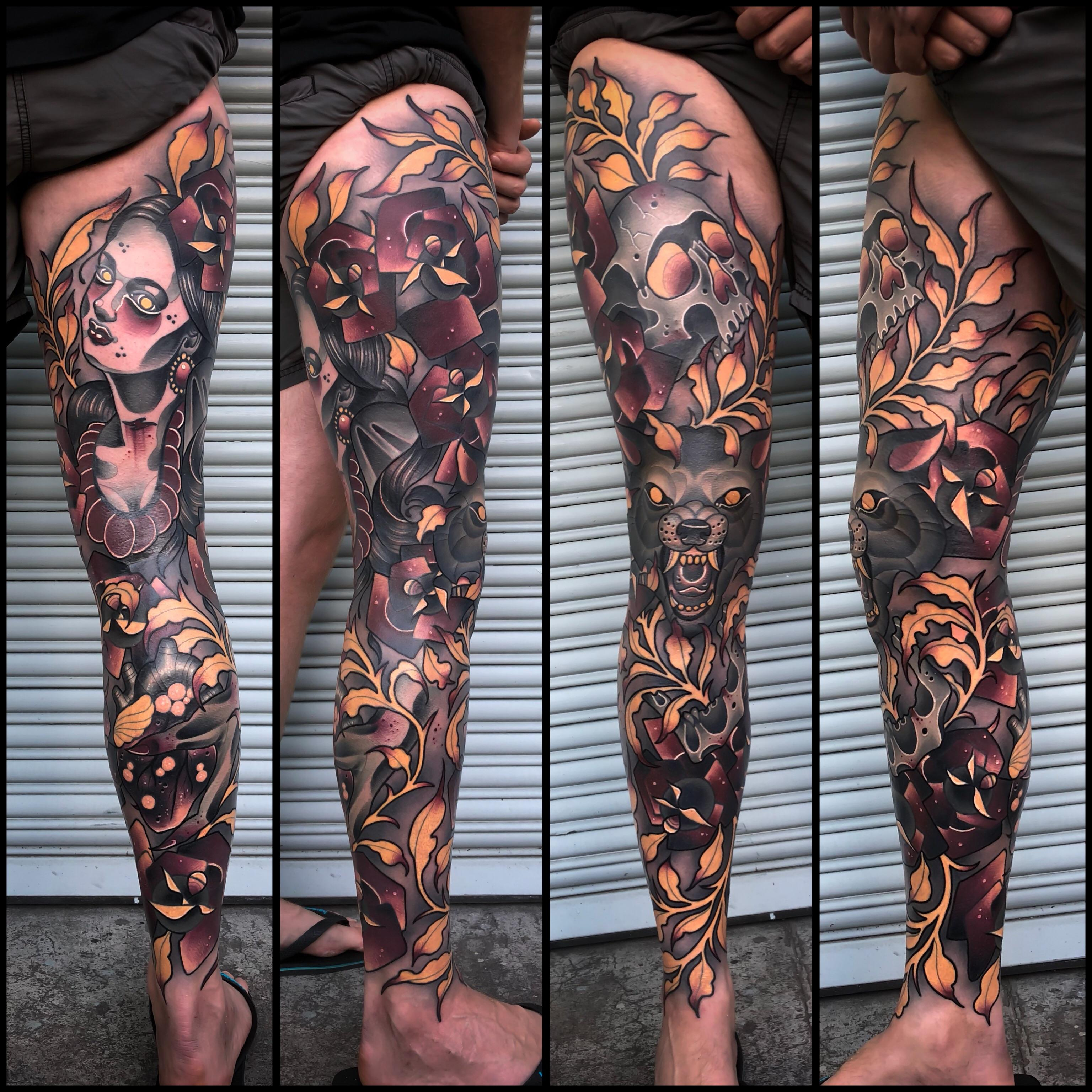 My Leg Sleeve Matt Curzon Out Of Empire In Prahran Melbourne inside sizing 3072 X 3072