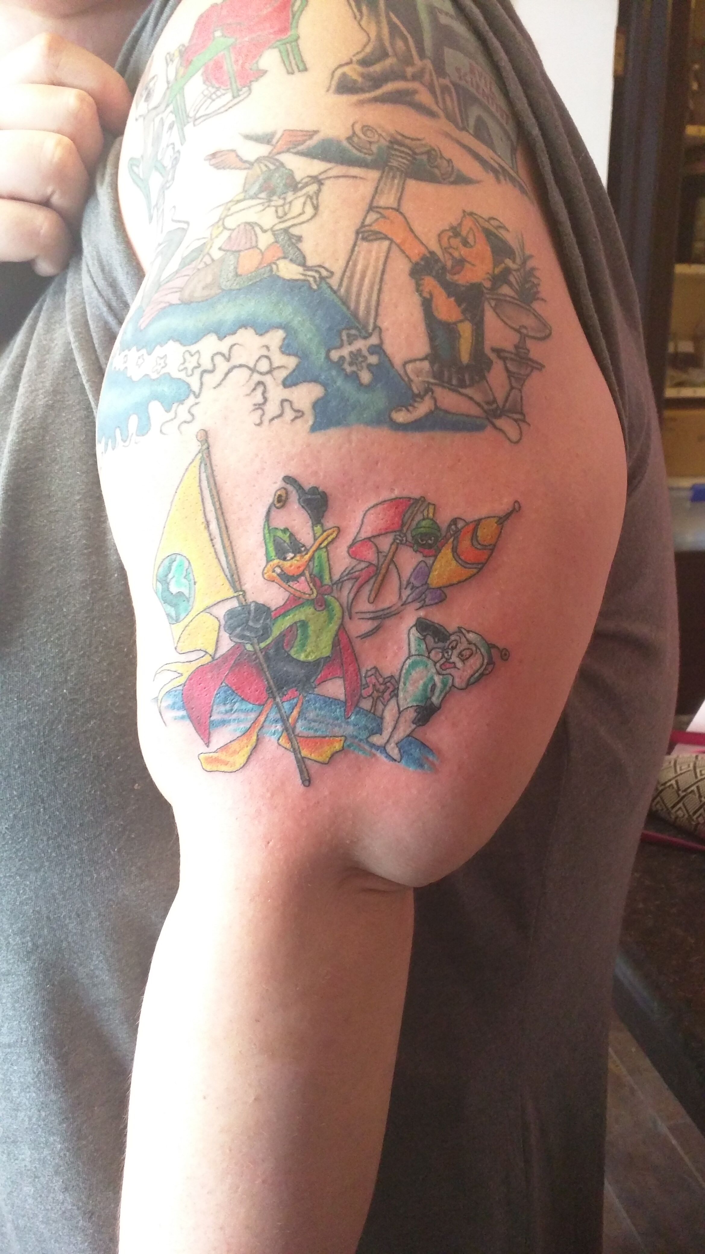 My Looney Tunes Sleeve Duck Dodgers Is Newest Album On Imgur regarding measurements 2340 X 4160