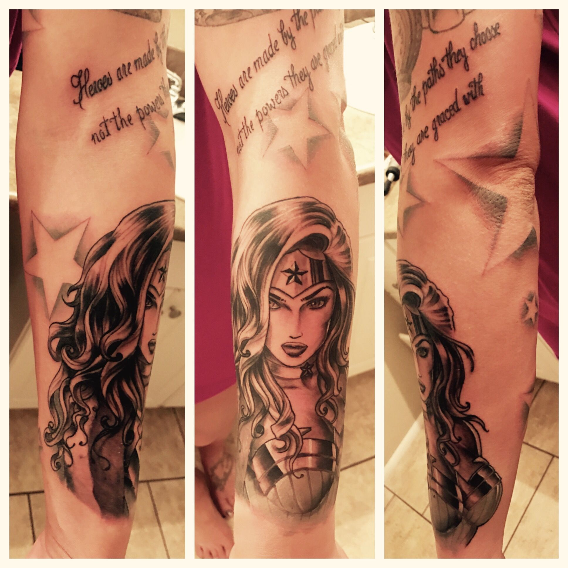 My New Wonder Woman Tattoo Sleeve Feminine Marvel Heroes Are with proportions 1936 X 1936