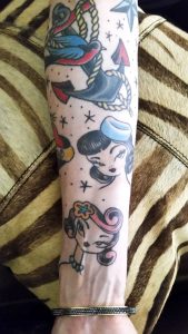 Nautical Tattoo With Retro Dollies Tattoo Rockafilly1950 Origi for sizing 2988 X 5312