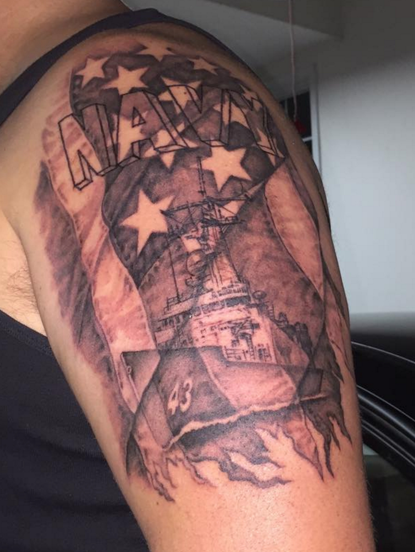 Navy Tattoo From The Us Navy Veterans Group On Facebook Us Navy within proportions 850 X 1130