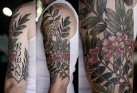 Nice Coffee Plant Tattoo On Left Half Sleeve Coffee Tattoos inside measurements 1076 X 750