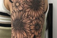 Number 4 Half Sleeve Wildflower Tattoo Took About 3 12 Hours in sizing 736 X 1306