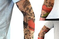Nylon Stretch Fake Tattoo Sleeves Arms Fancy Dress Party Uk 11 for size 1800 X 1800